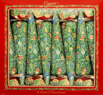 Caspari Christmas Tree Celebration Crackers - includes 8 Celebration Crackers